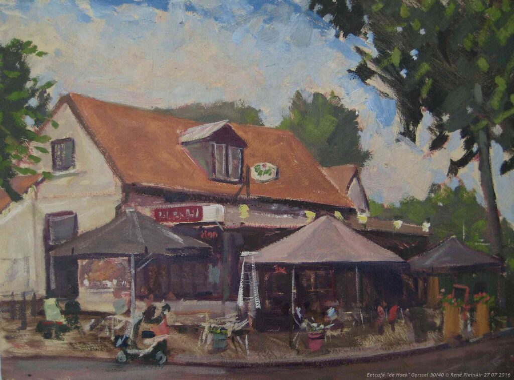  René Melenberg, Doetinchem. ‘Café De Hoek’, 
2016. (painting-pleinair.blogspot.com)