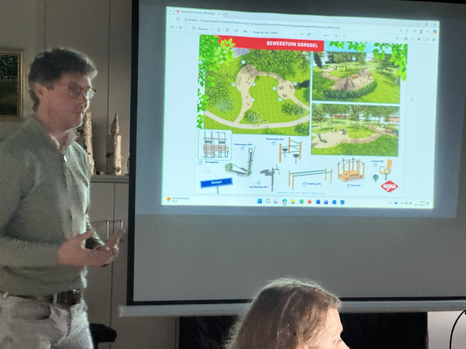 Bijeenkomst over de beweegtuin